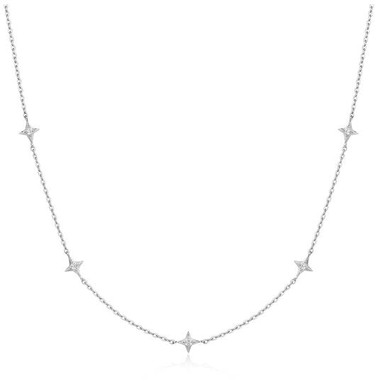  Dusk Divas - Silber / Rhodiniert - Zirkonia - 45cm